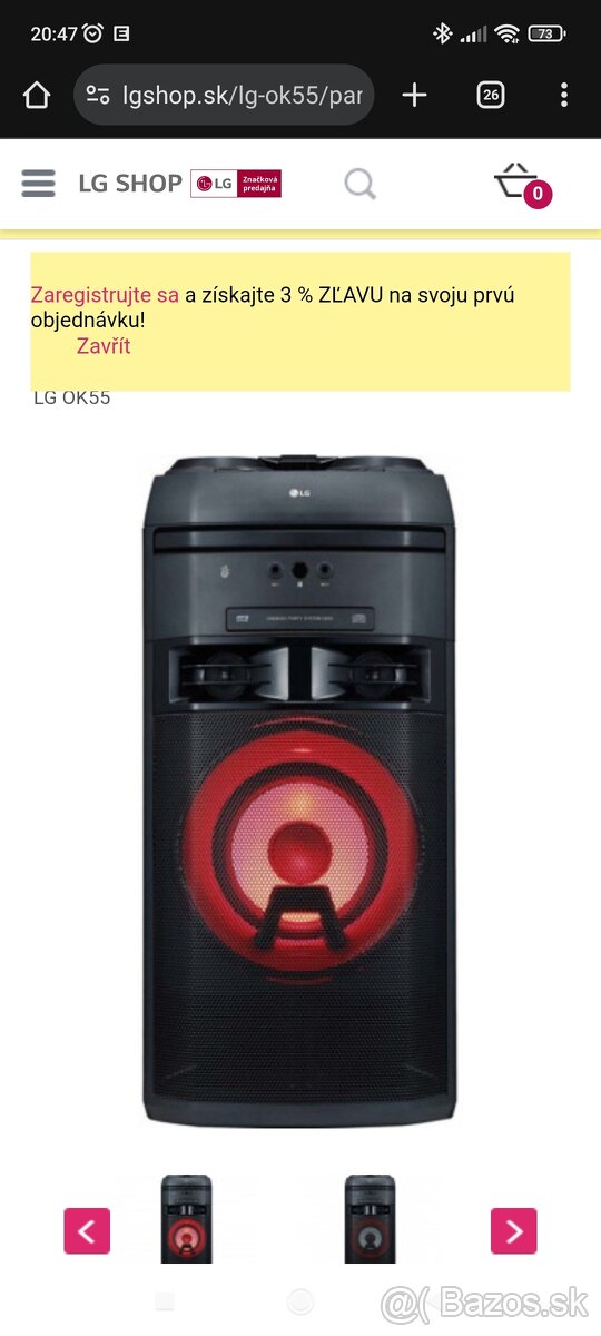 Párty reproduktor LG OK55 - 12