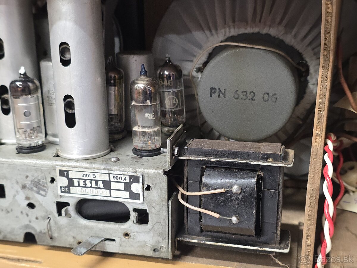 ☆ starožitné elektronkove radio Tesla 3101B - 12