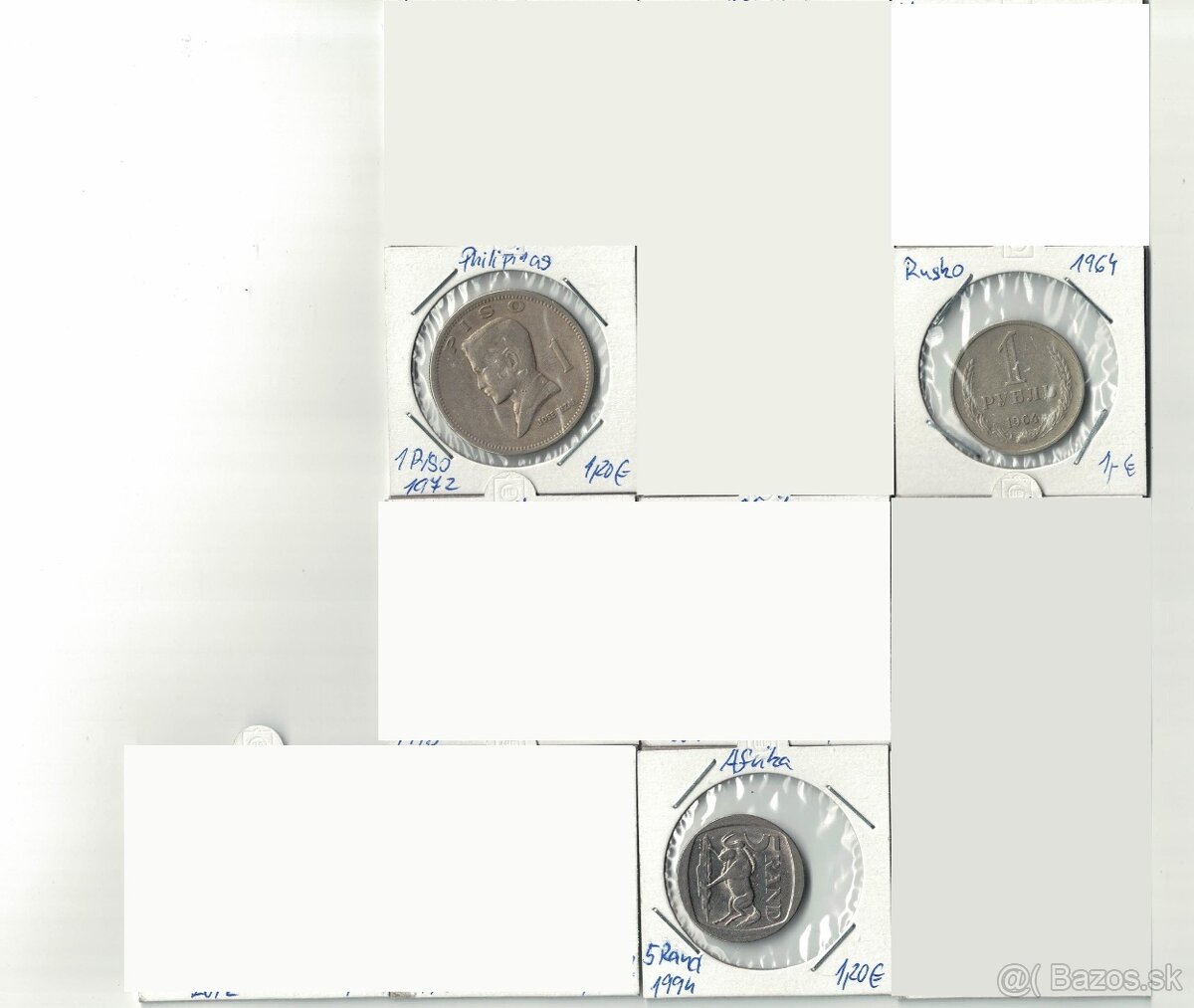 Zbierka mincí - rôzne svetové mince Afrika, Ázia, Ostrovy - 12