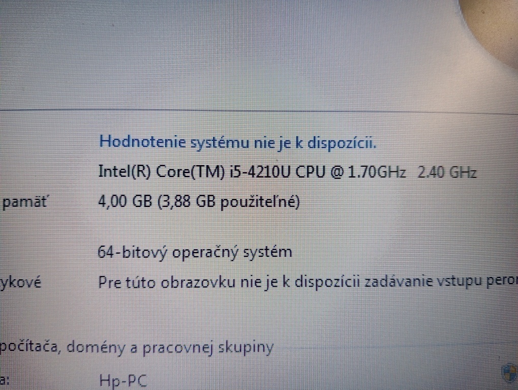 predám na diely notebooky HP 2. - 12