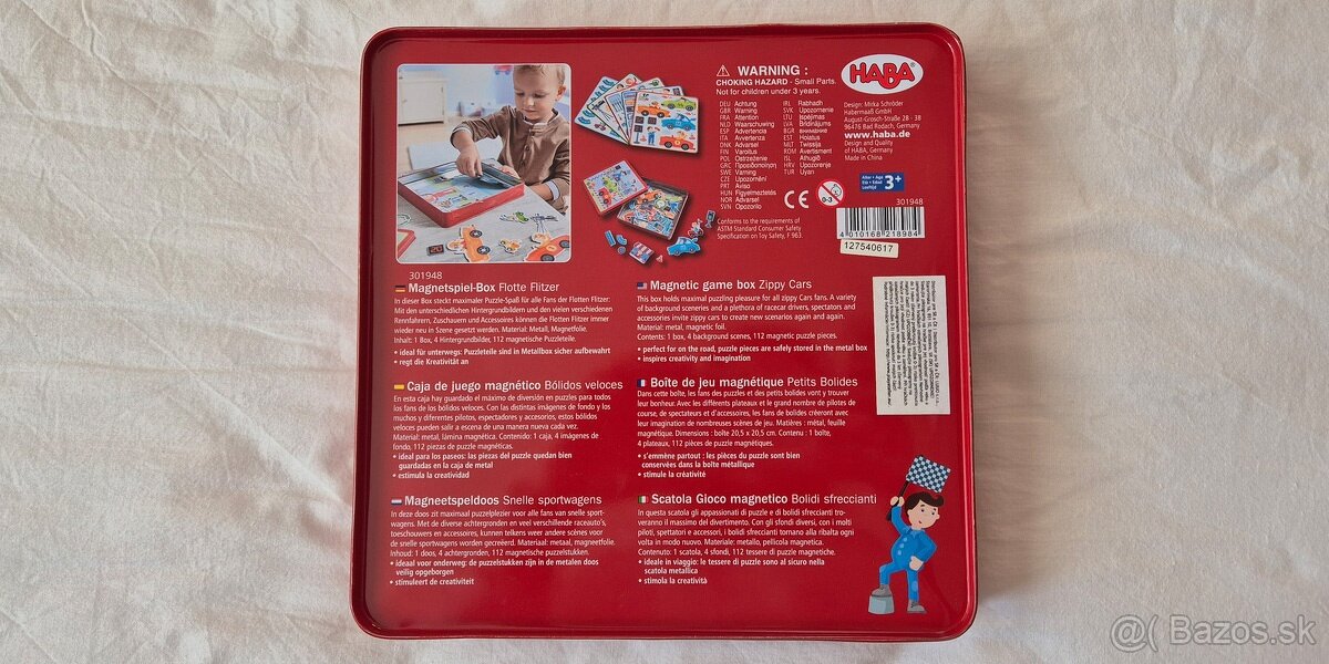 Magnetická knižka Barvy a Magnetická hra Autá - 12