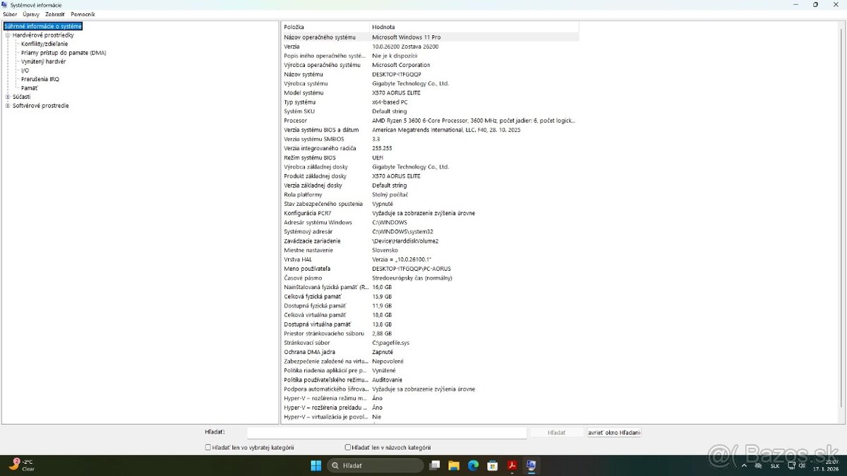 Predám herný PC - AMD Ryzen 5 3600, RTX 2060 Super - 12