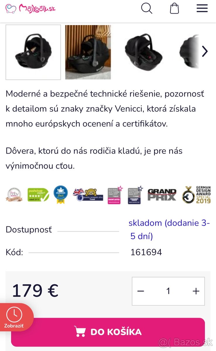 Detská autosedačka VENICCI - 12