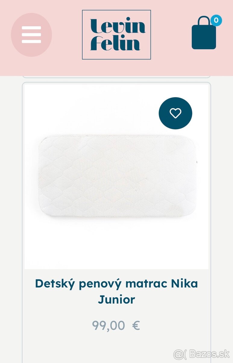 Postieľka LevinFelin Nika antireflux - 12