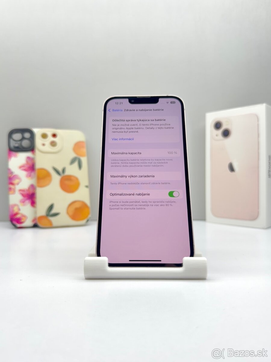 iPhone 13 PINK 128GB TOP STAV-AKO NOVÝ 100% BATÉRIA - 12