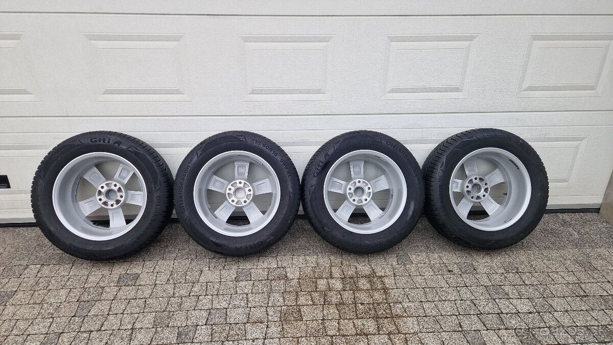 Celoročné alu 215/60 R16, 5x112, 6,5J, ET 41, - 12
