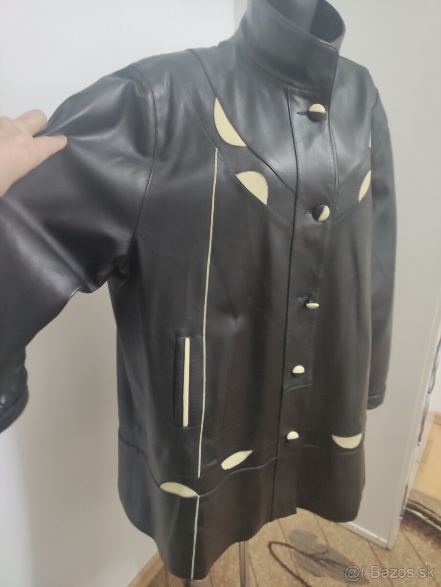 Exkluzívna kožená bunda, veľkosť 54-57 - 12