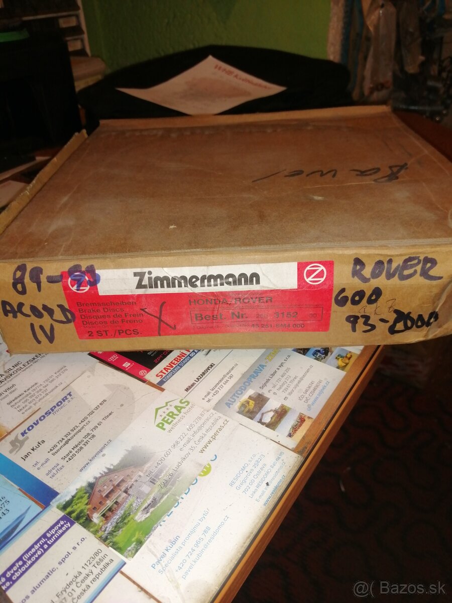 Prodám nové přední, zadní brzdové kotouče Zimmrmann Ferodo - 12