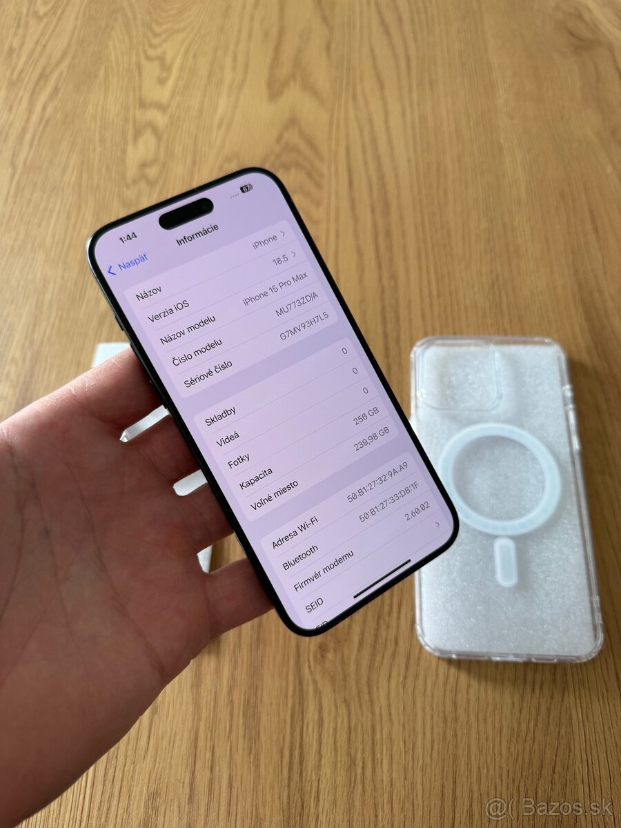 iPhone 15 Pro Max 256 gb Black Titanium v záruke - 12