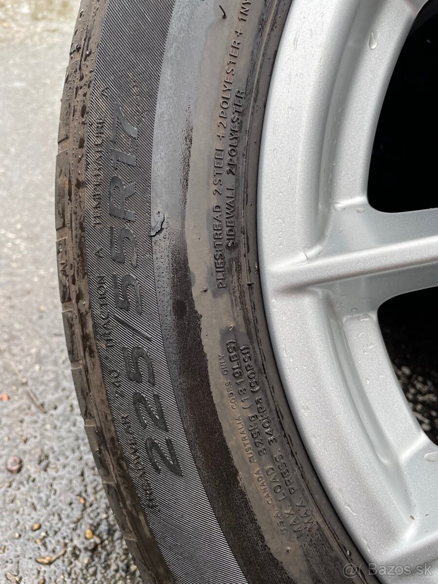 5x112 R17 7,5J ET27 BMW + 225/55 R17 letné (2021) - 12