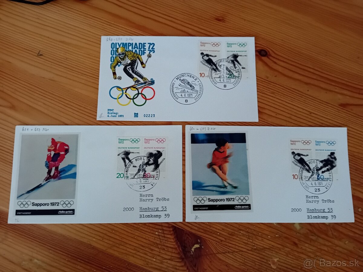 Známky FDC šport - 12