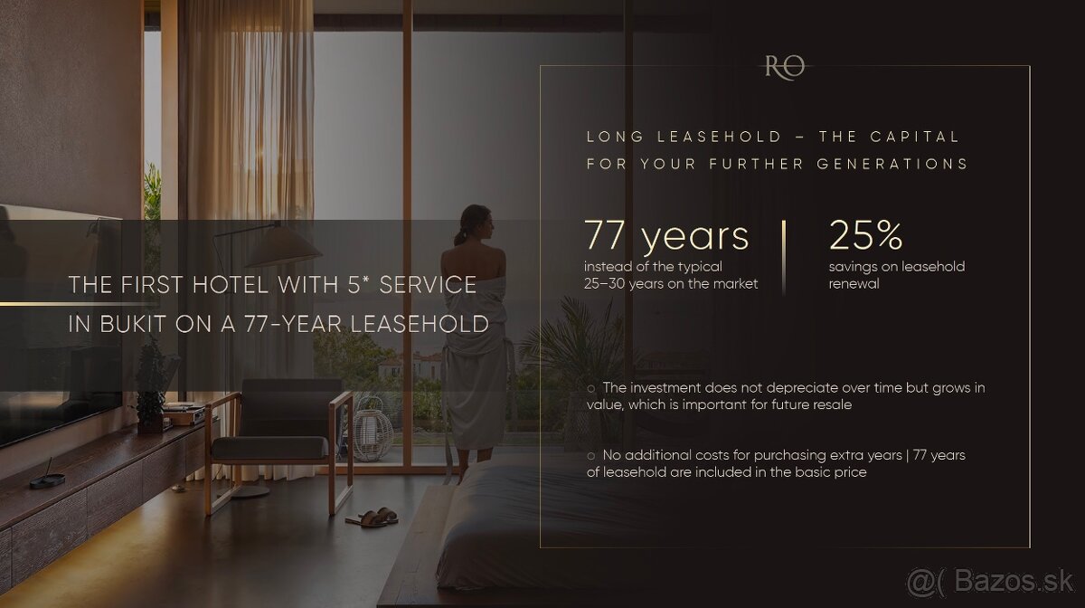 Nadštandardný apartmán s výnosom 12-15% teraz najvýhodnejšie - 12