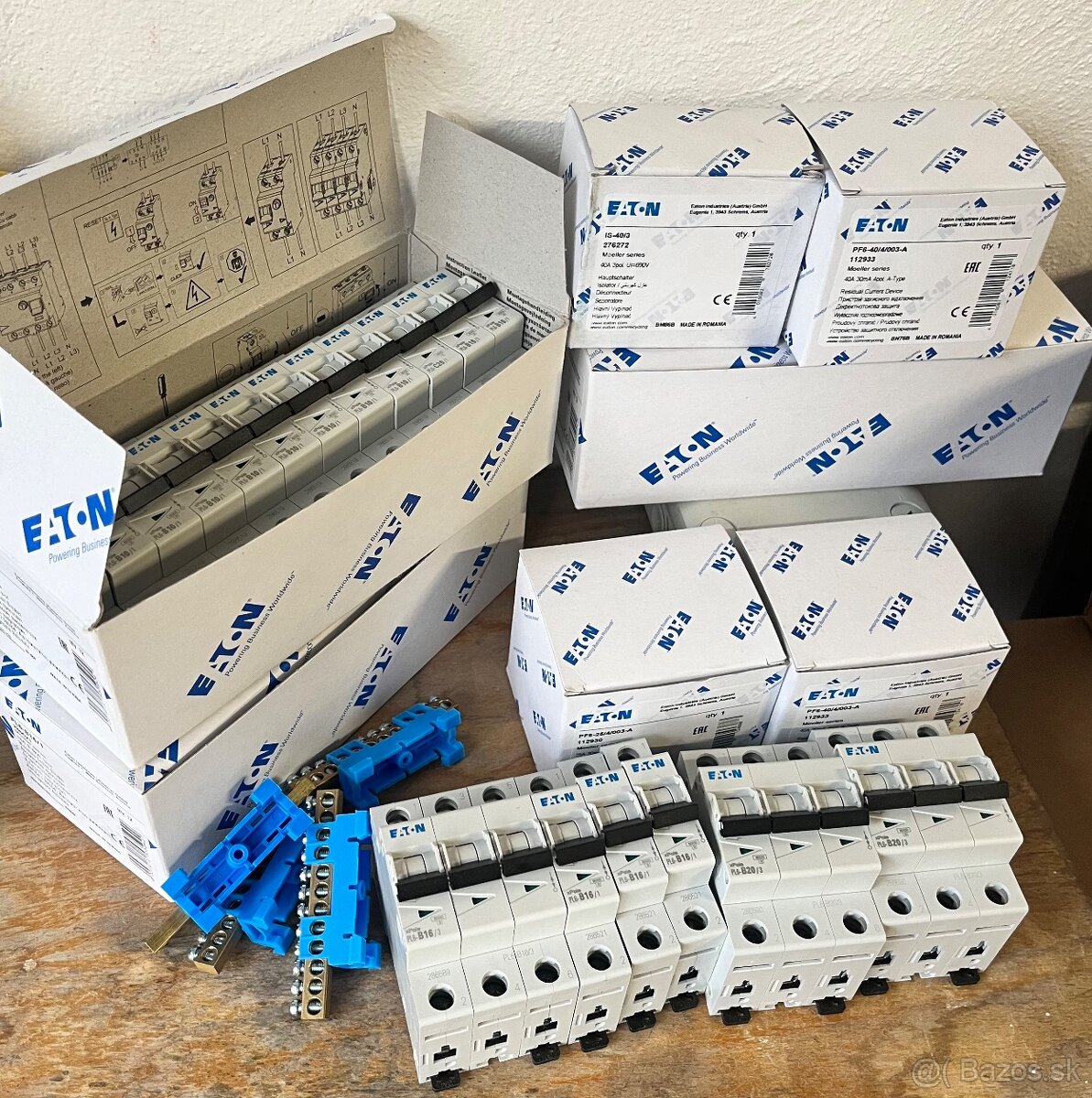 EATON, prúdové chrániče, ističe, rozvádzače, elektromaterial - 12