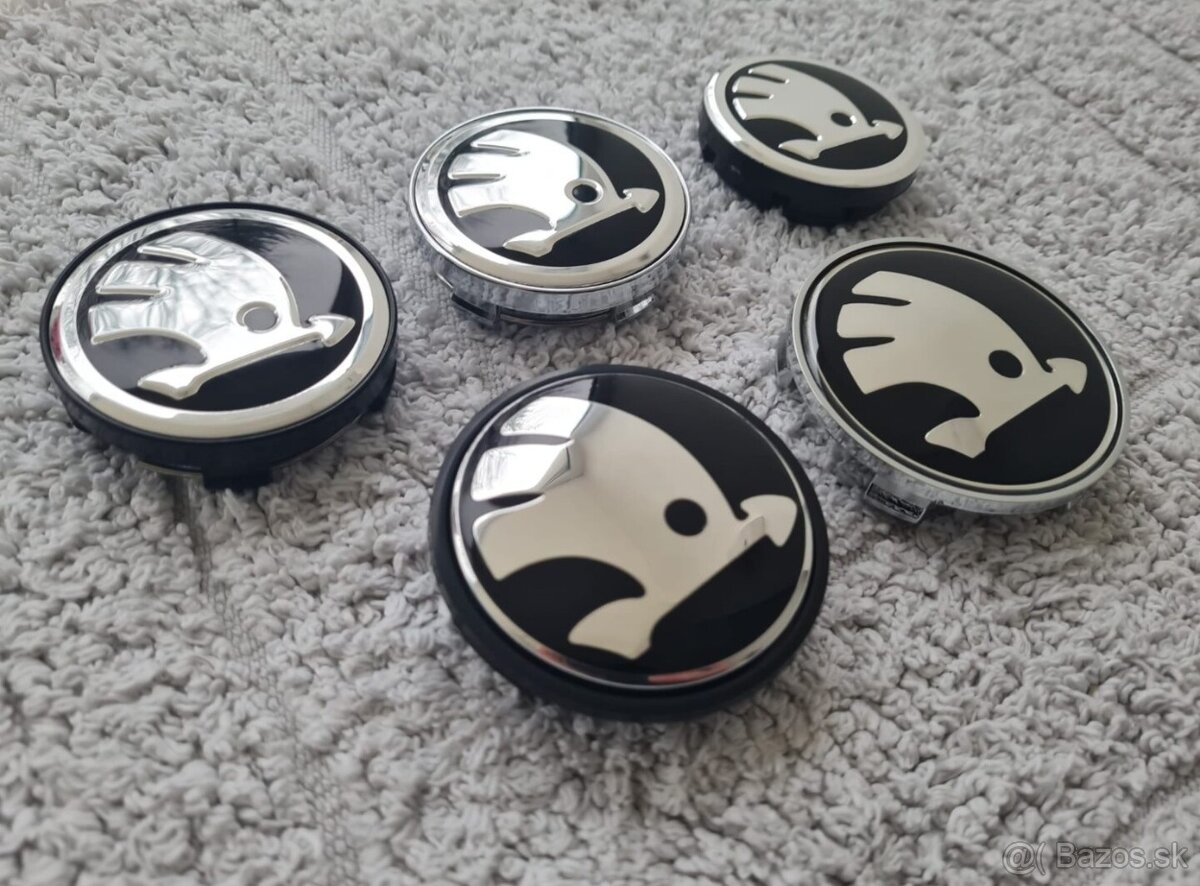 Stredové krytky - pukličky kolies ŠKODA / VRS . - 12