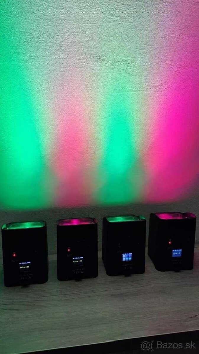 Led par 6x18w bateriový - 12