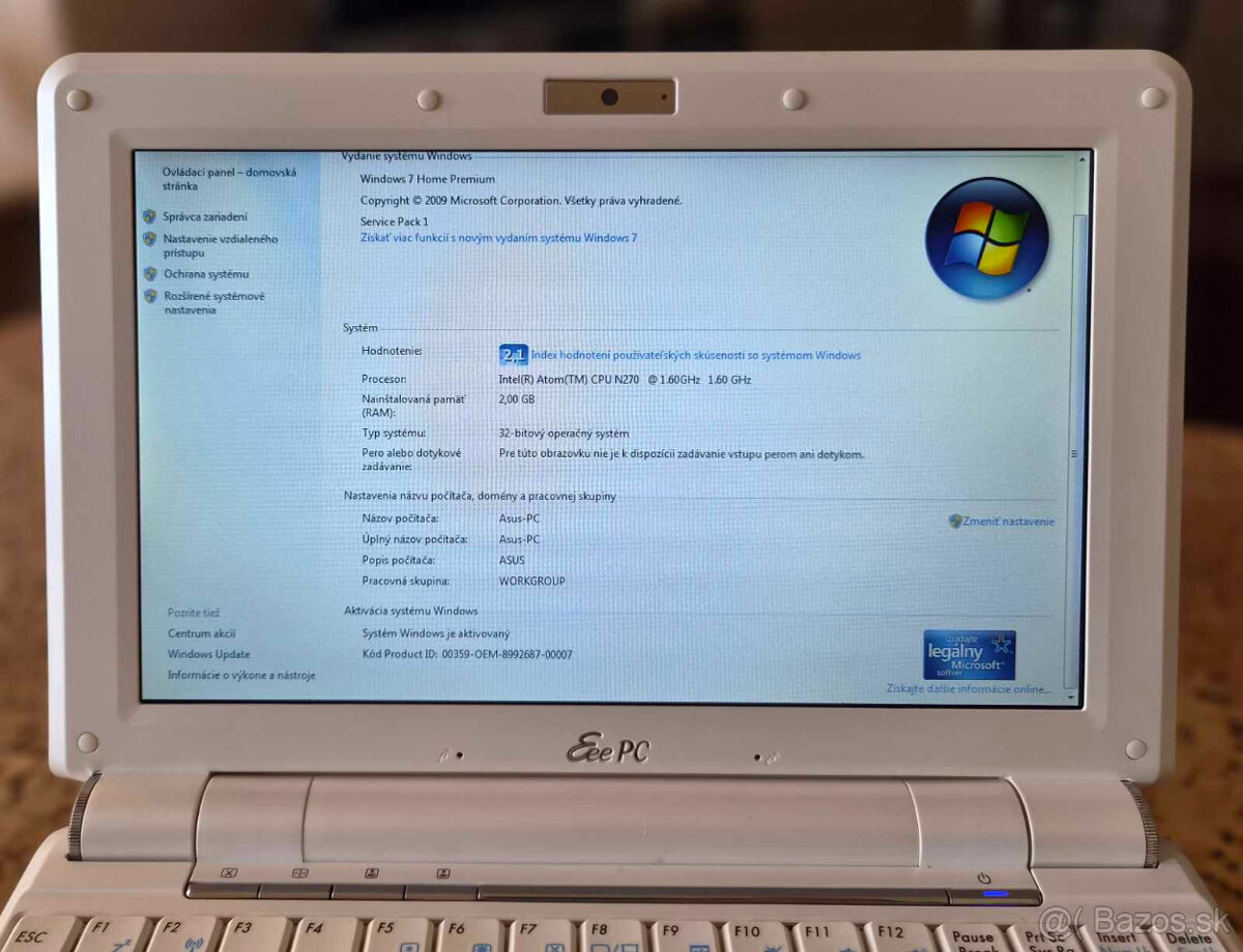 ASUS Eee PC 1000H + taška - 12