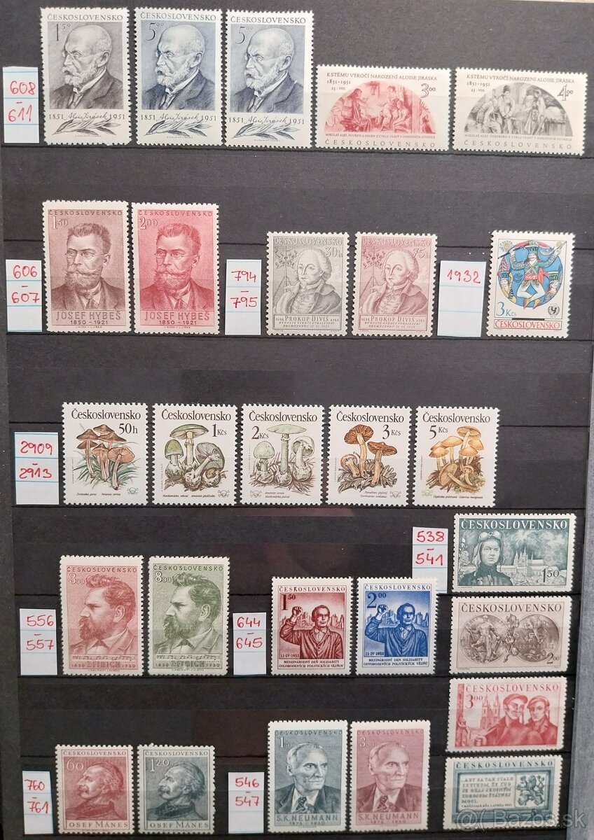 Známky ČESKOSLOVENSKO – 3 - 12