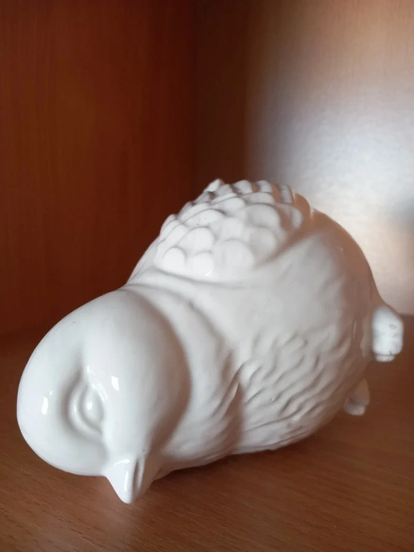 Veľký keramický vtáčik, aj ako pokladnička 16x12x10 cm - 12