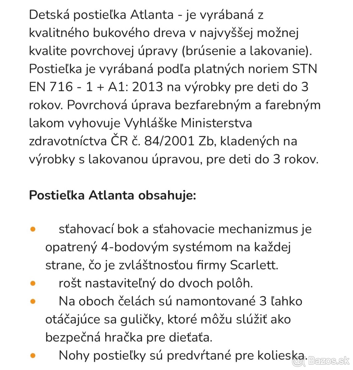 Detská postieľka Scarlett ATLANTA - 12