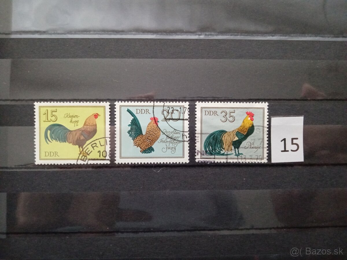 Poštové známky č.497 - FAUNA, flóra, rôzne - 20 sérií - 12