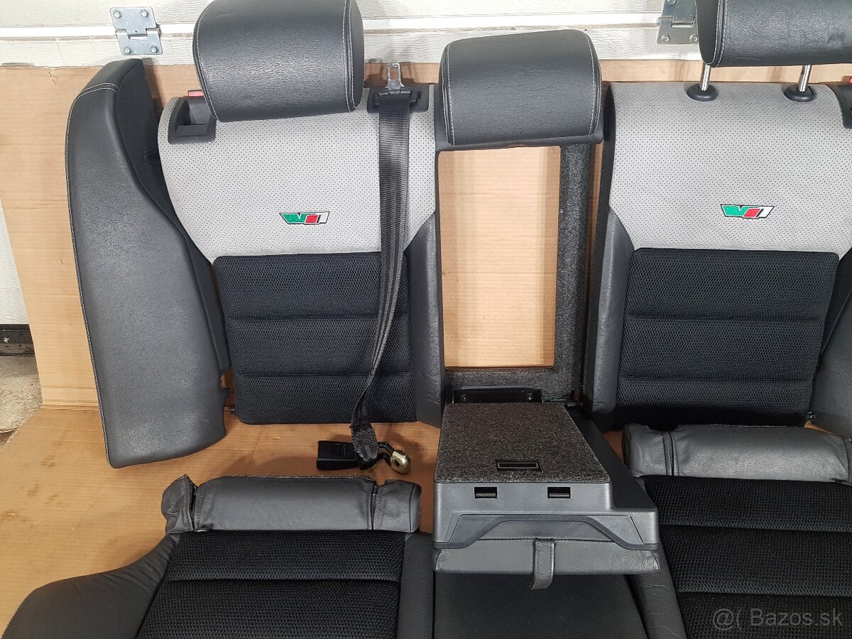 Predám polokožené sedačky Škoda Octavia 2 RS Combi - 12