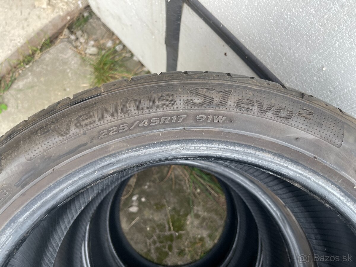 225/45 R17 91W Hankook Ventus S1 letne pneu DOT 0323 - 12