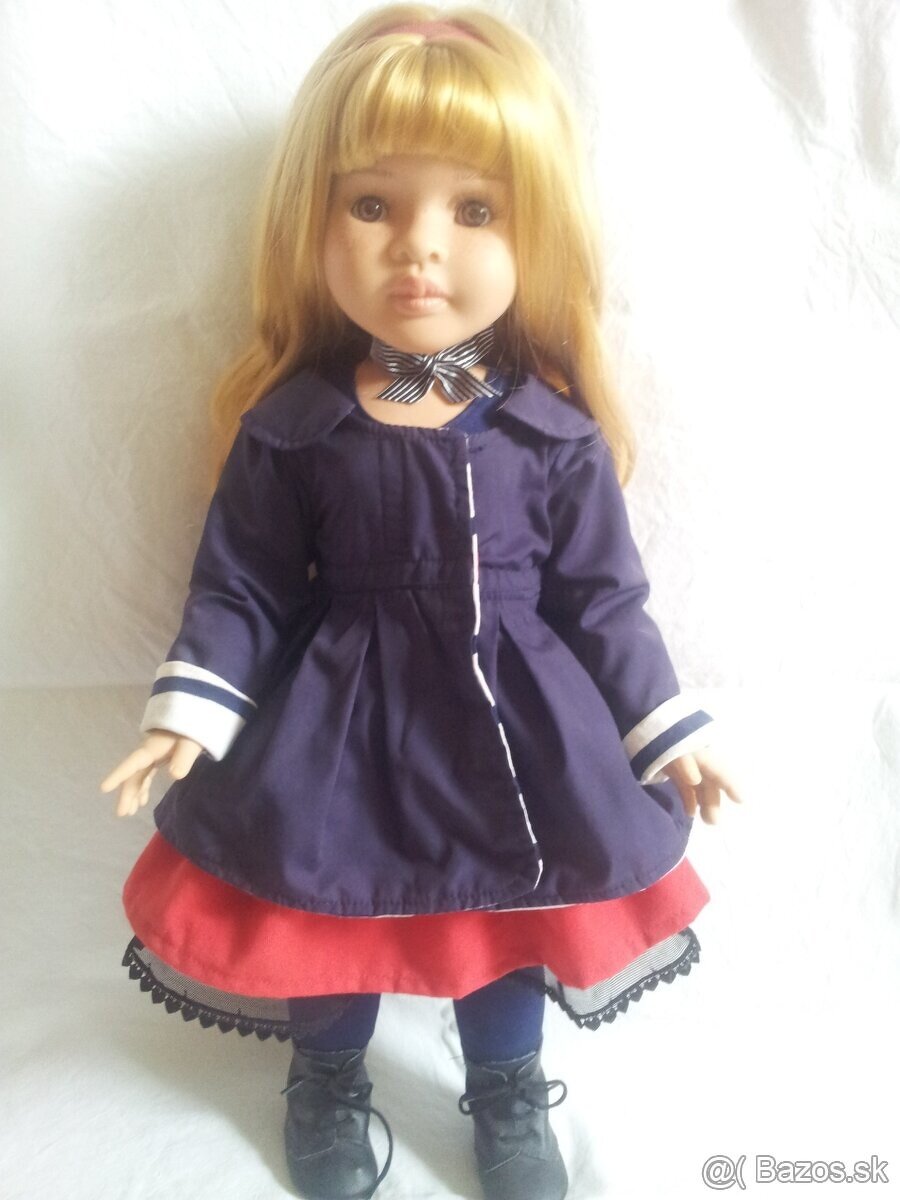 Kĺbová realistická bábika v obojstrannom kabáte - 12