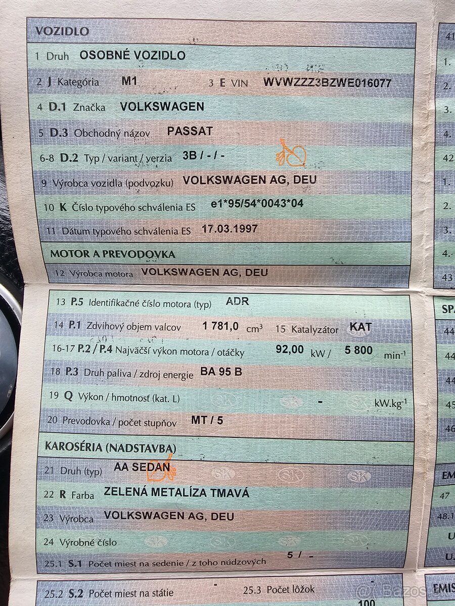 Volkswagen Passat B5 1.8 benzin - 12