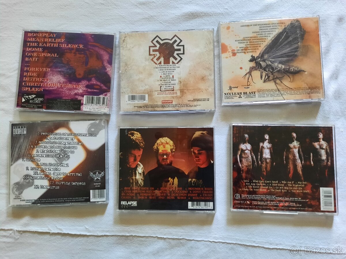 Zbierka CD death , trash metal - 12