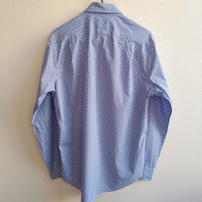 Polo Ralph Lauren modrá košeľa s dlhým rukávom s kvetmi S - 12