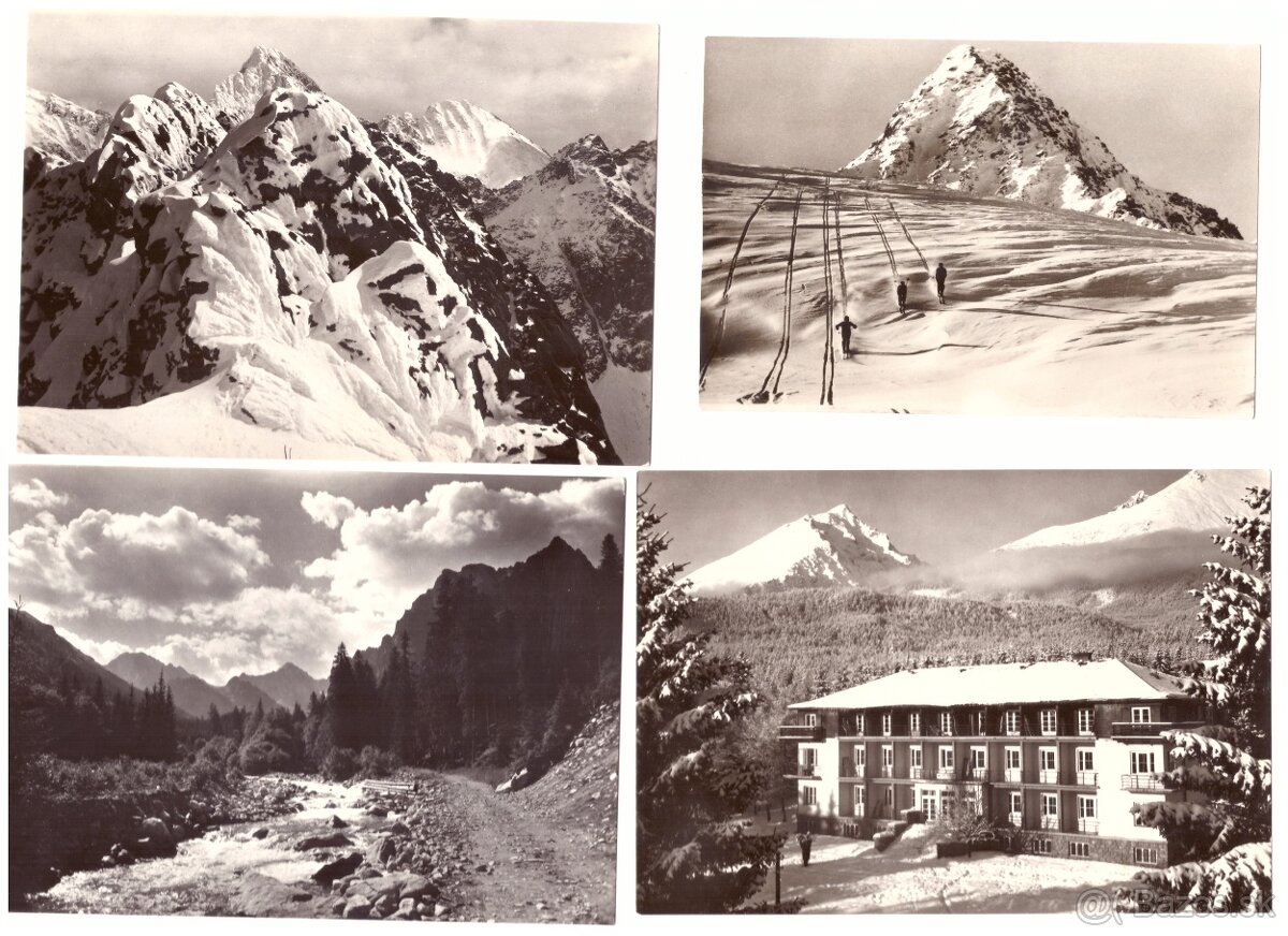 Pohľadnice Vysoké Tatry čienobiele - 12