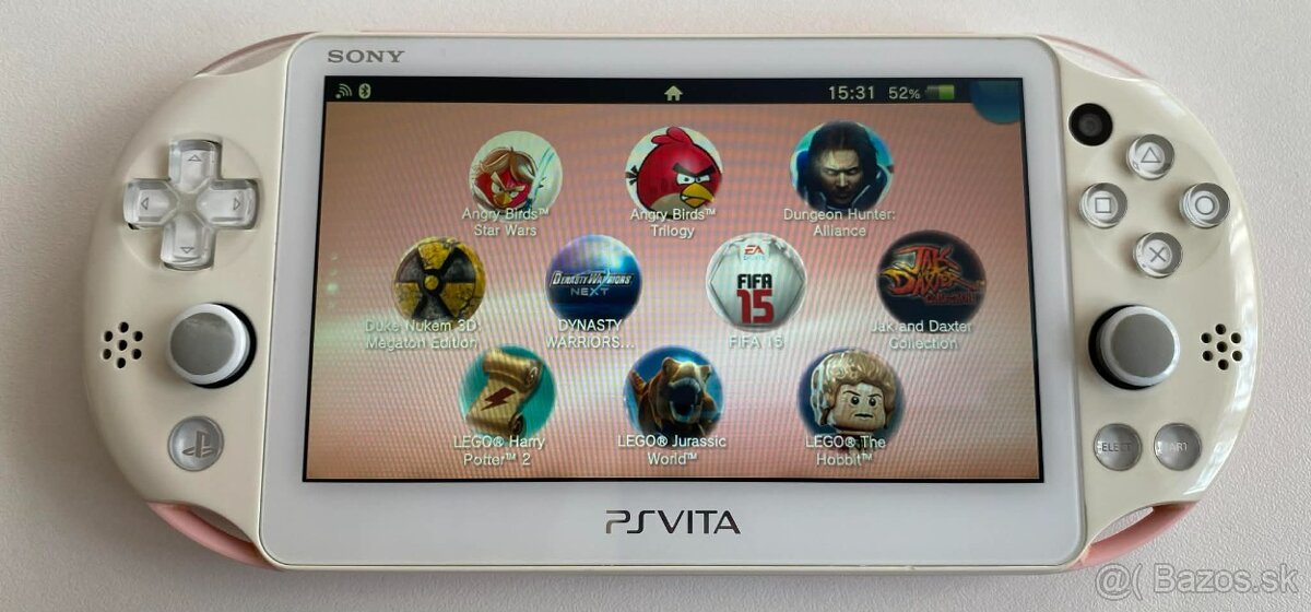 PS Vita 2000 Pink White ( Slim ) + 64gb - 12