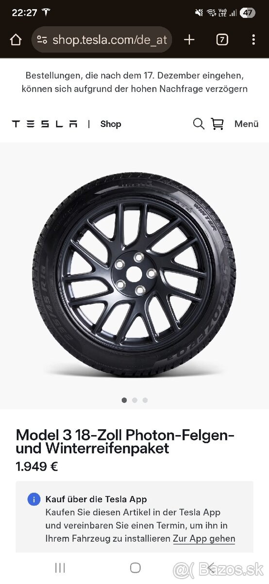 Tesla model 3 highland R18 zimne nove - 12