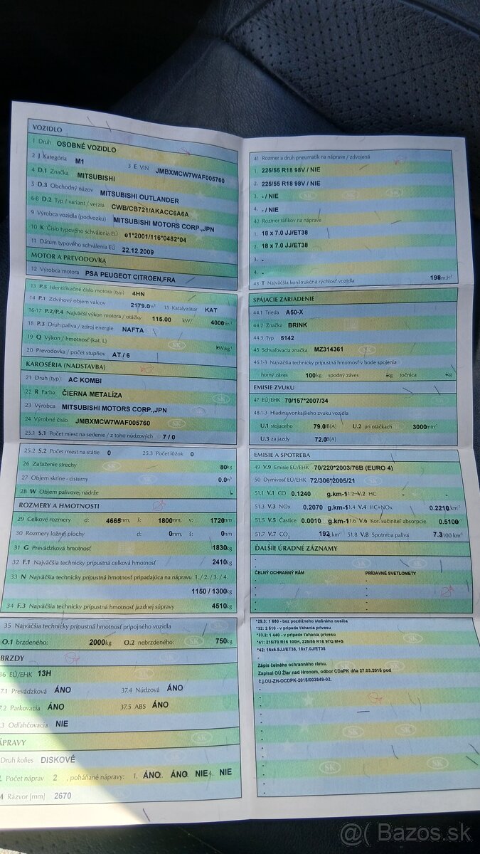 Outlander 2,2. 115kw automat. - 12