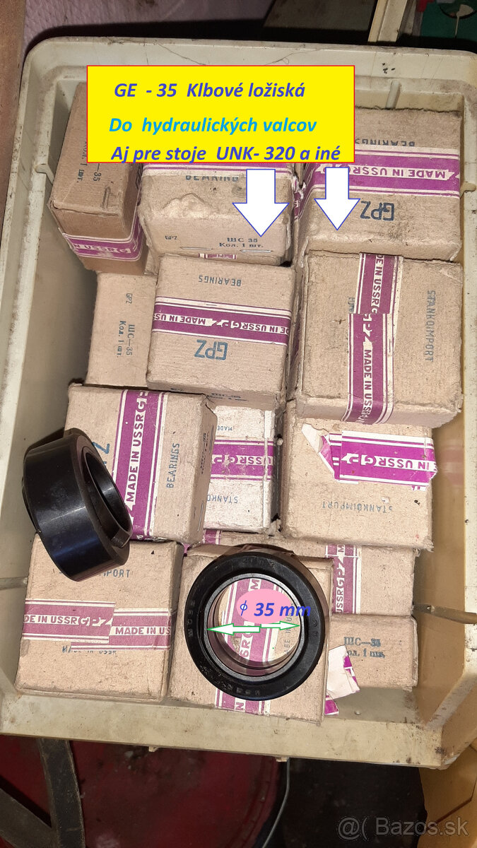 Ložiská 6222 - C 3 ZVL , 6213 - ZKL, puzdra klzné,Kardany - 12