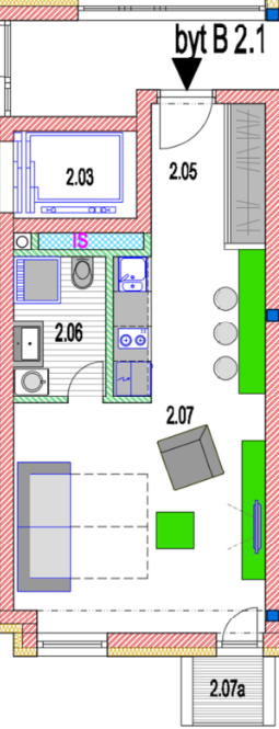 Ponúkame na predaj exkluzívny byt 1 izbový 35,48 m2 - 12