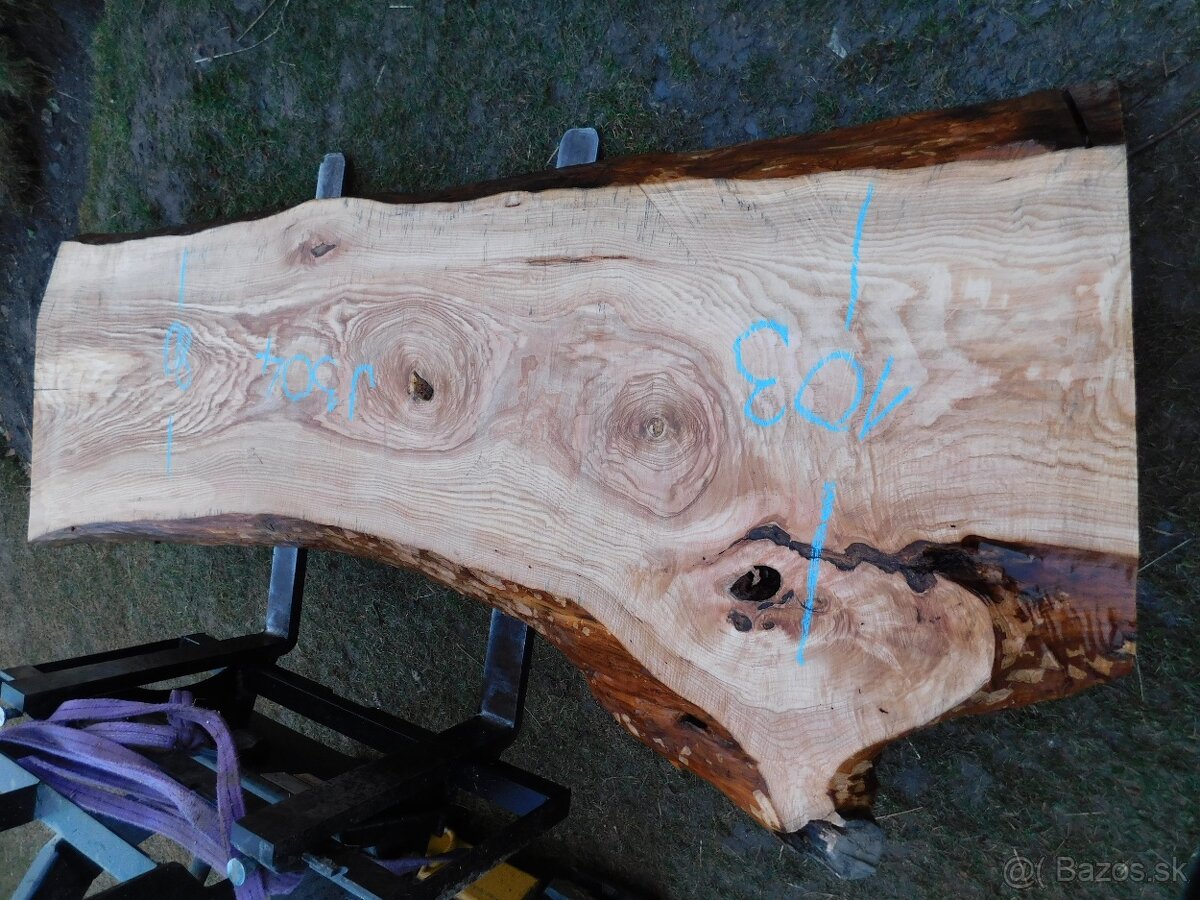 Atypické a nadrozmerné fošne a koláče, orechové drevo - 12