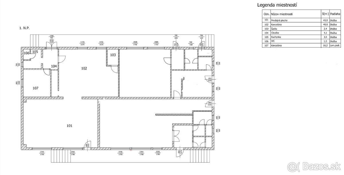 Prenajmem priestor pre ambulancie, obchod, kancelárie v BN - 12