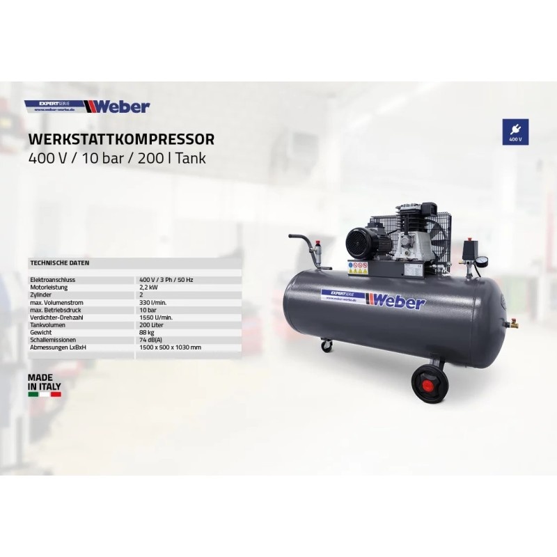 Taliansky KOMPRESOR 200L a 270L - 12