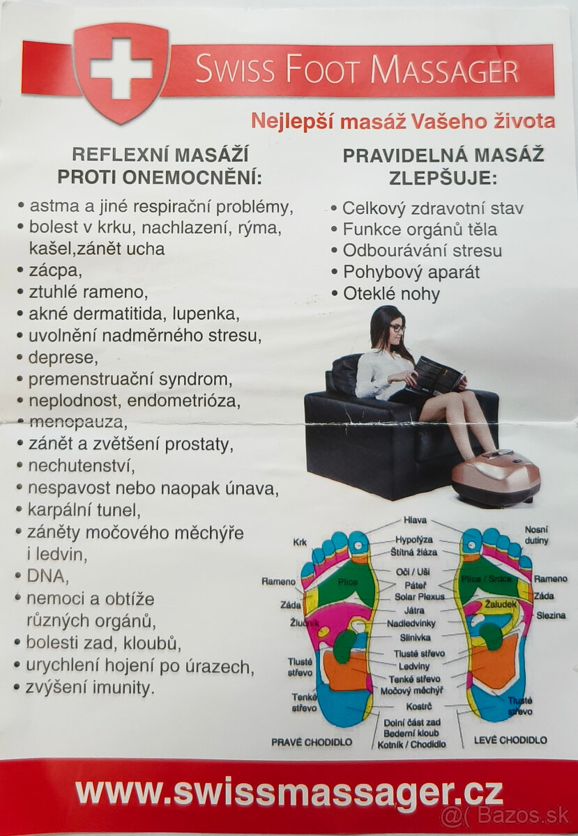 MASÁŽNY PRÍSTROJ SWISS FOOT MASSAGER - 12