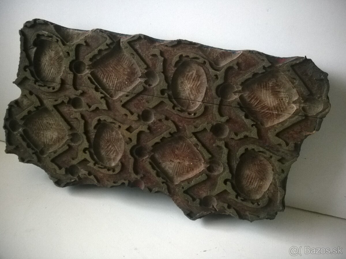 Veľká Starožitná forma -modrotlač - 12