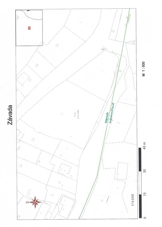 PREDAJ: STAV. POZEMOK 1377 m2, Závada - LEVOČA, 62.000 € - 12