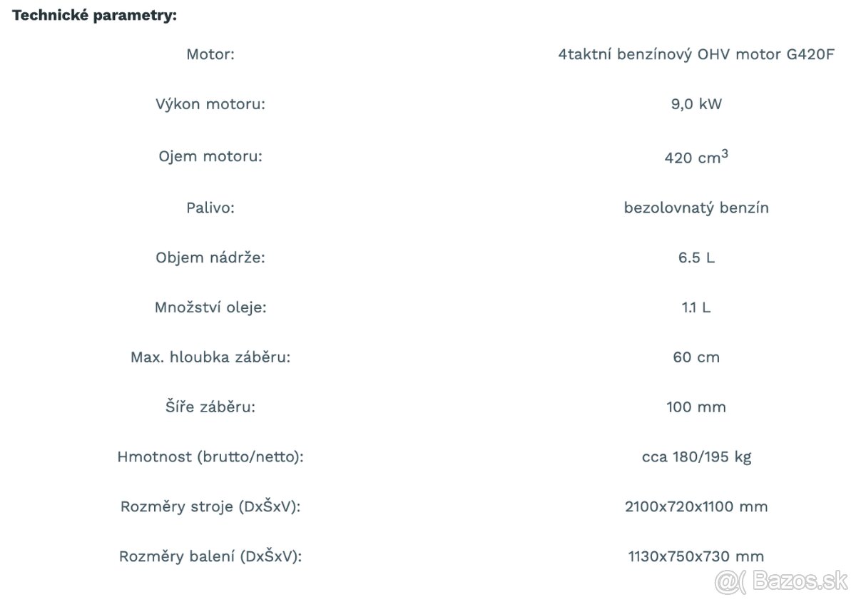 Drážkovačka Lumag GF-800 - 12