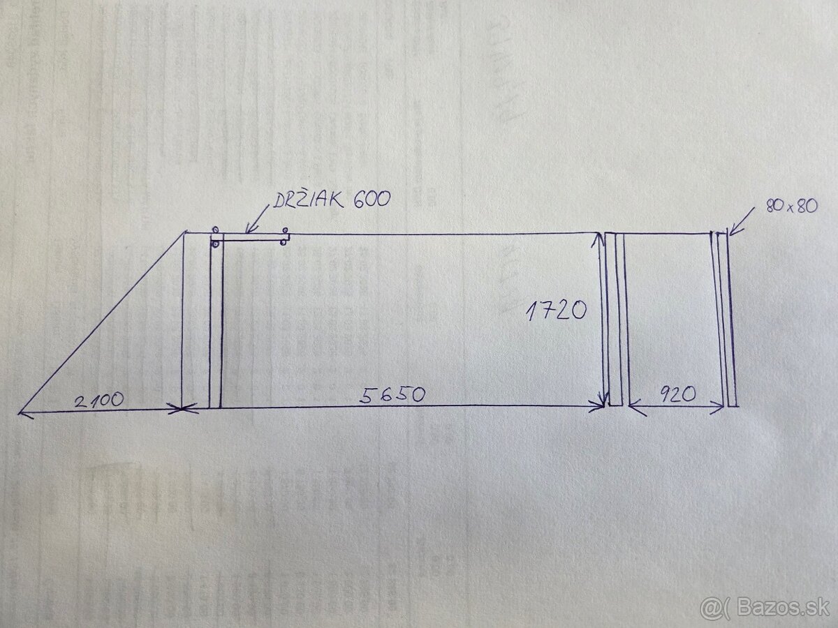 samonosná posuvná brána a bránička - 12