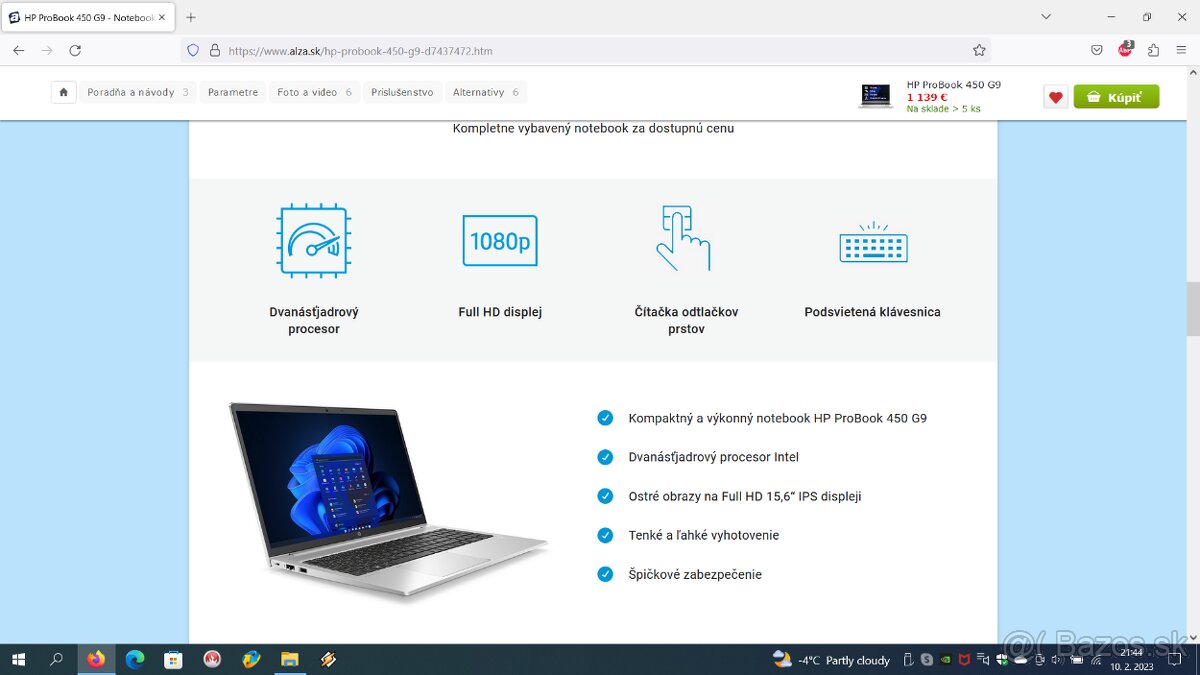 HP ProBook 450 G9 - 12