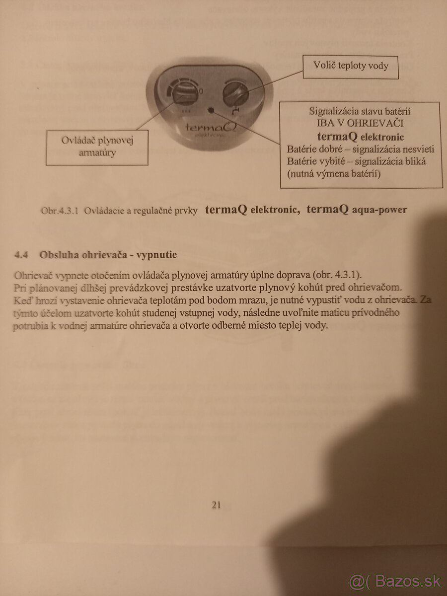 Plynový prietokový ohrievač KVART,Ohrievač vody - 12