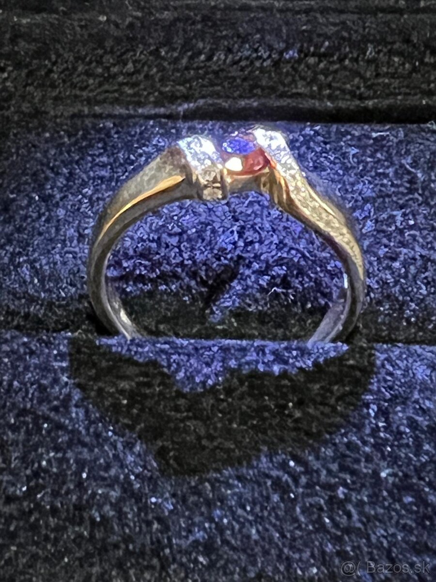 Zlatý dámsky prsteň - prstienky - 12