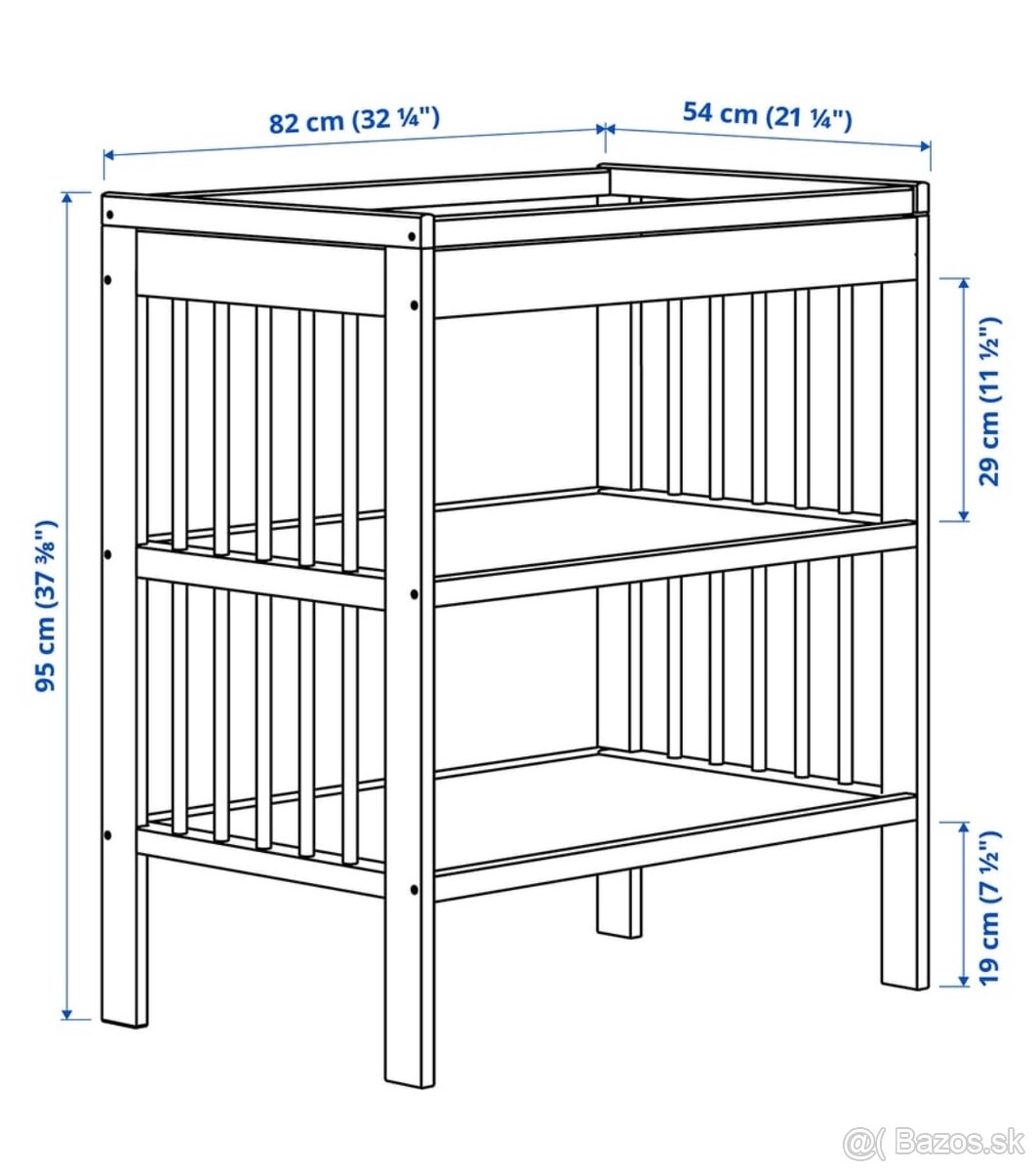 Prebaľovací stôl/ pult IKEA GULLIVER - 12