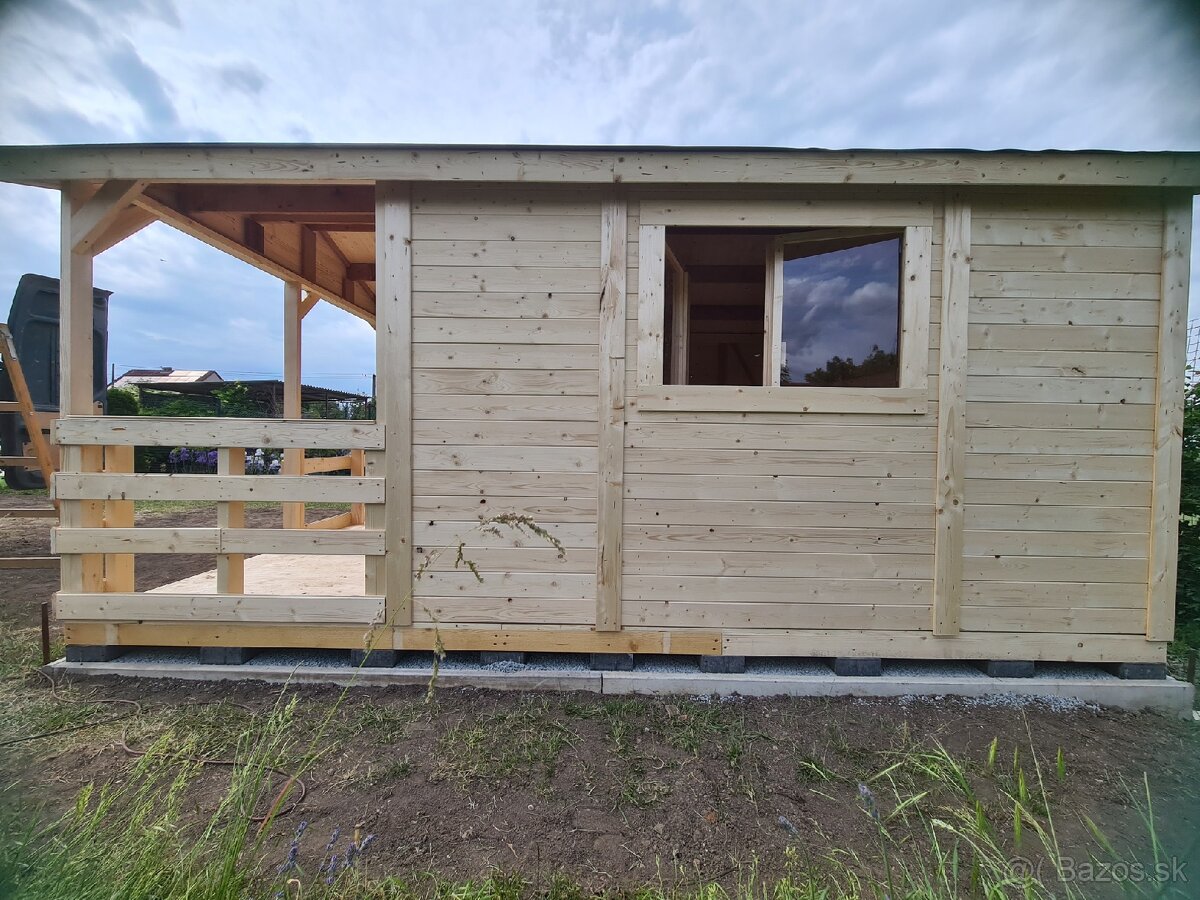 Záhradná drevena chatka 3.5x5m DOPRAVA ZDARMA - 12