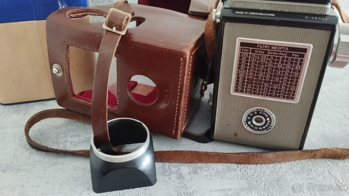 Starý fotoaparát Flexaret VI automat s brašnou, KRABICI aj. - 12